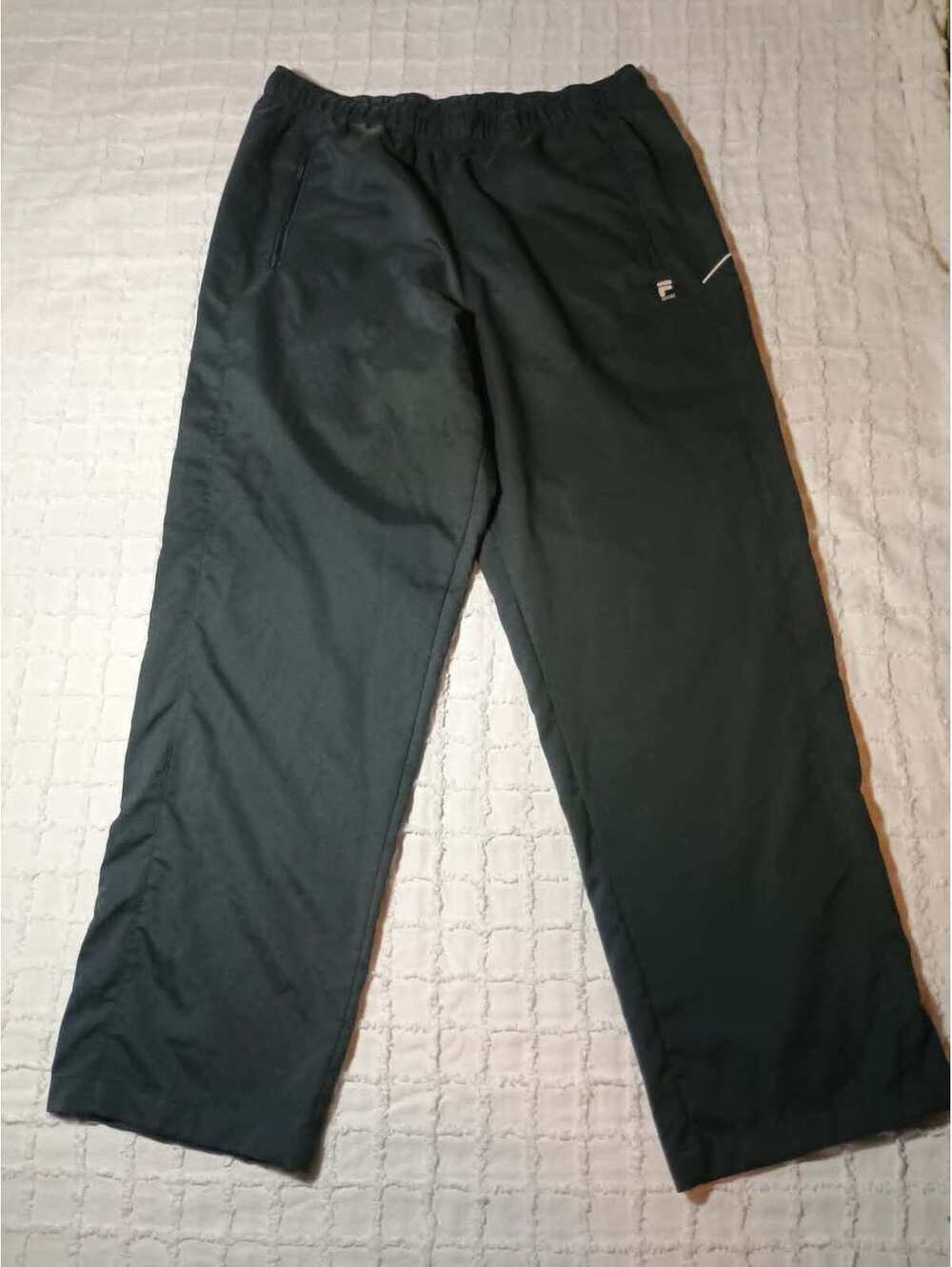 Fila Sport Black Athletic Track Pants with Elastic Waist